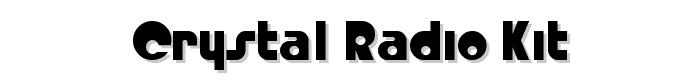 Crystal Radio Kit font